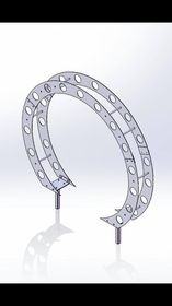 Laser-Cut Decorative Steel Sculpture manufactured by Techrail Decorative steel sculpture manufactured using precision laser-cut components.